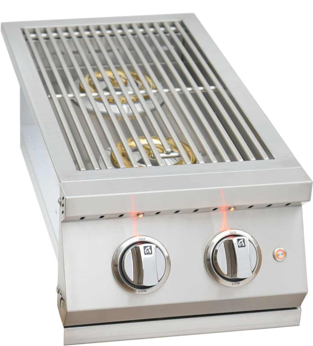KoKoMo Grills Professional Double Side Burner with removable cover