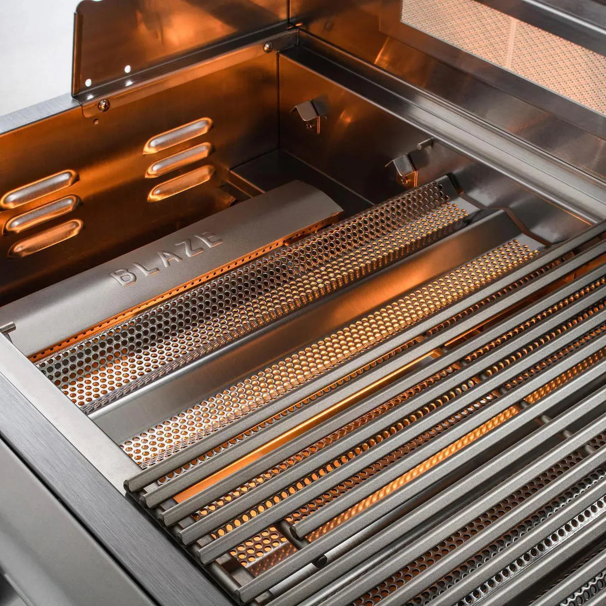 40-Inch 5-Burner Built-In Natural Gas Grill w/ Lift-Assist Hood & Rear Infrared Burner